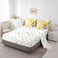 thumbnail image 5 of Castle Fairy Yellow Duck Twin Bedding Sets 7-Piece for Boys Girls,Rustic Farmhouse Animal Bedding Comforter Set Microfiber,Cartoon Cute Breathable Sheet Sets,Breathable Home Decor,Reversible, 5 of 8