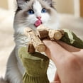 thumbnail image 4 of Cat Teething Toys - Cat Chew Toy Teething | Fish Bone Teether | Oral Care and Cleaning Interactive Chew Toy Cute Wooden Kitten Teether for Indoor Outdoor Play for Boredom Relief, 4 of 4