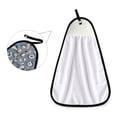 thumbnail image 2 of Dark Blue Background Pattern Hand Towel Quick Drying Home Storage Kitchen Towel Hooks Dish Cloths, 2 of 6