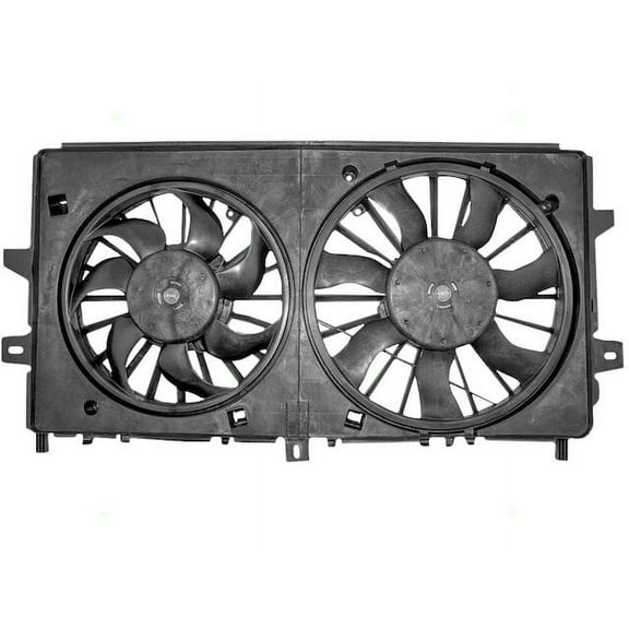Radiator Fan Assembly - Compatible with 2006 - 2007, 2009 - 2011 Chevy Impala Sedan 4-Door 2010