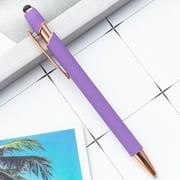 LKXGBMY Ballpoint Pen 2-in-1 Stylus Retractable Ballpoint Pen with Stylus tip, Metal Stylus Pen for Touch Screens, 1.0 mm Black Ink, 1 Pack Pink