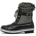 thumbnail image 3 of Dream Pairs Botas de nieve de invierno impermeables a media pantorrilla para mujer RIVER_3 Dream Pairs RIVER_3, 3 of 7