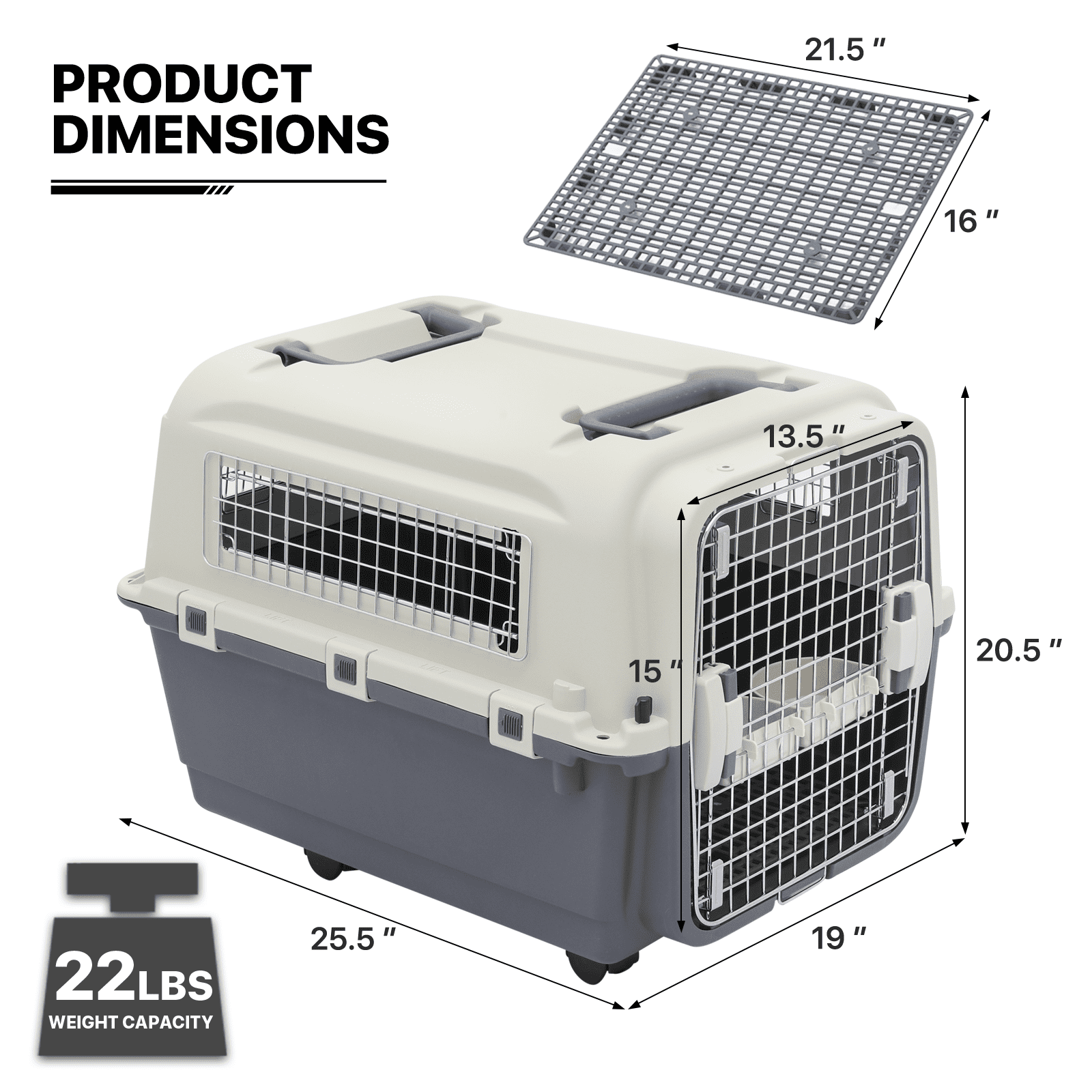 Pets Budget Cage De Transport 32,5x48x29cm(Max 3Kg)