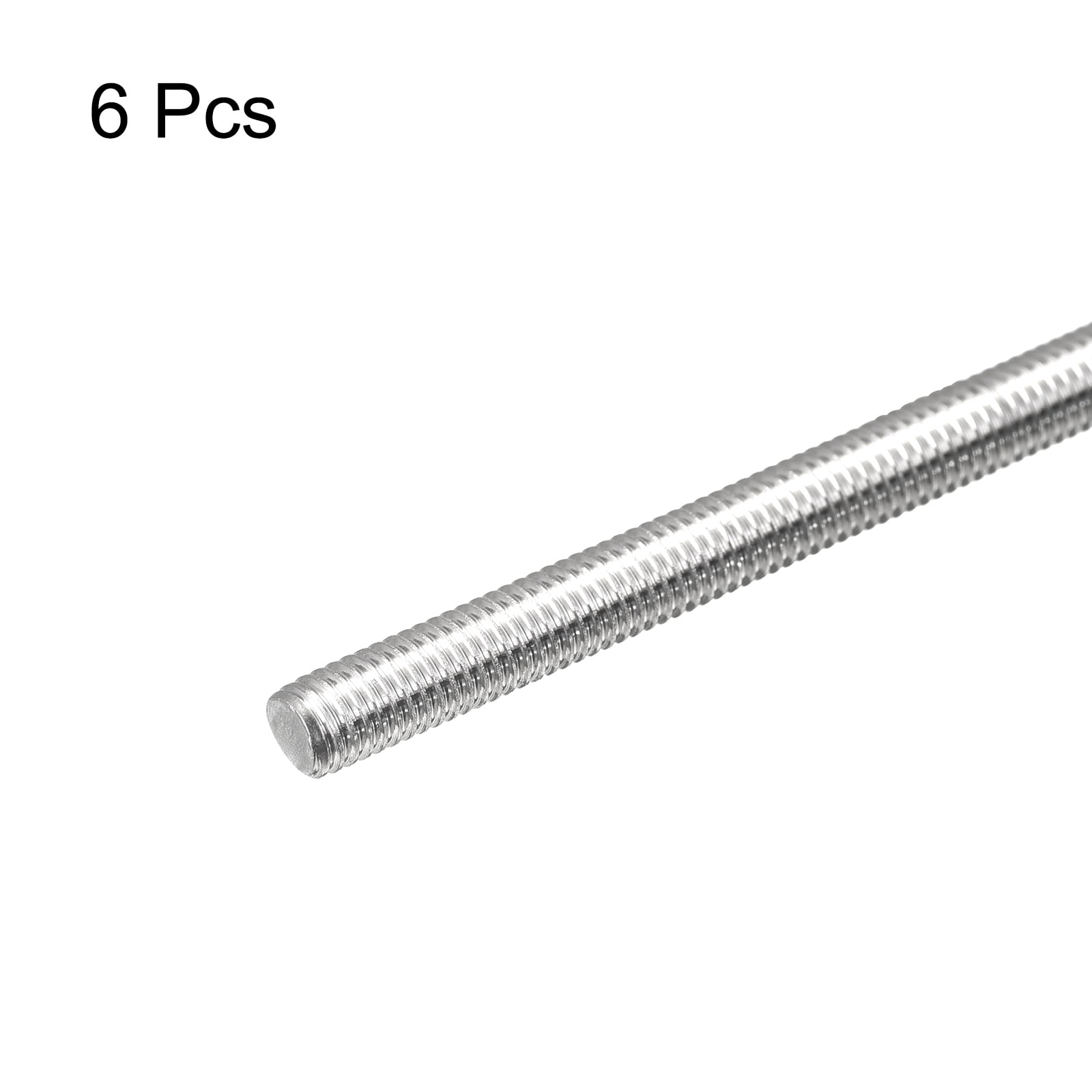Fully Threaded Rod M5 x 500mm 0.8mm Pitch 304 Stainless Steel Right Hand 6pcs