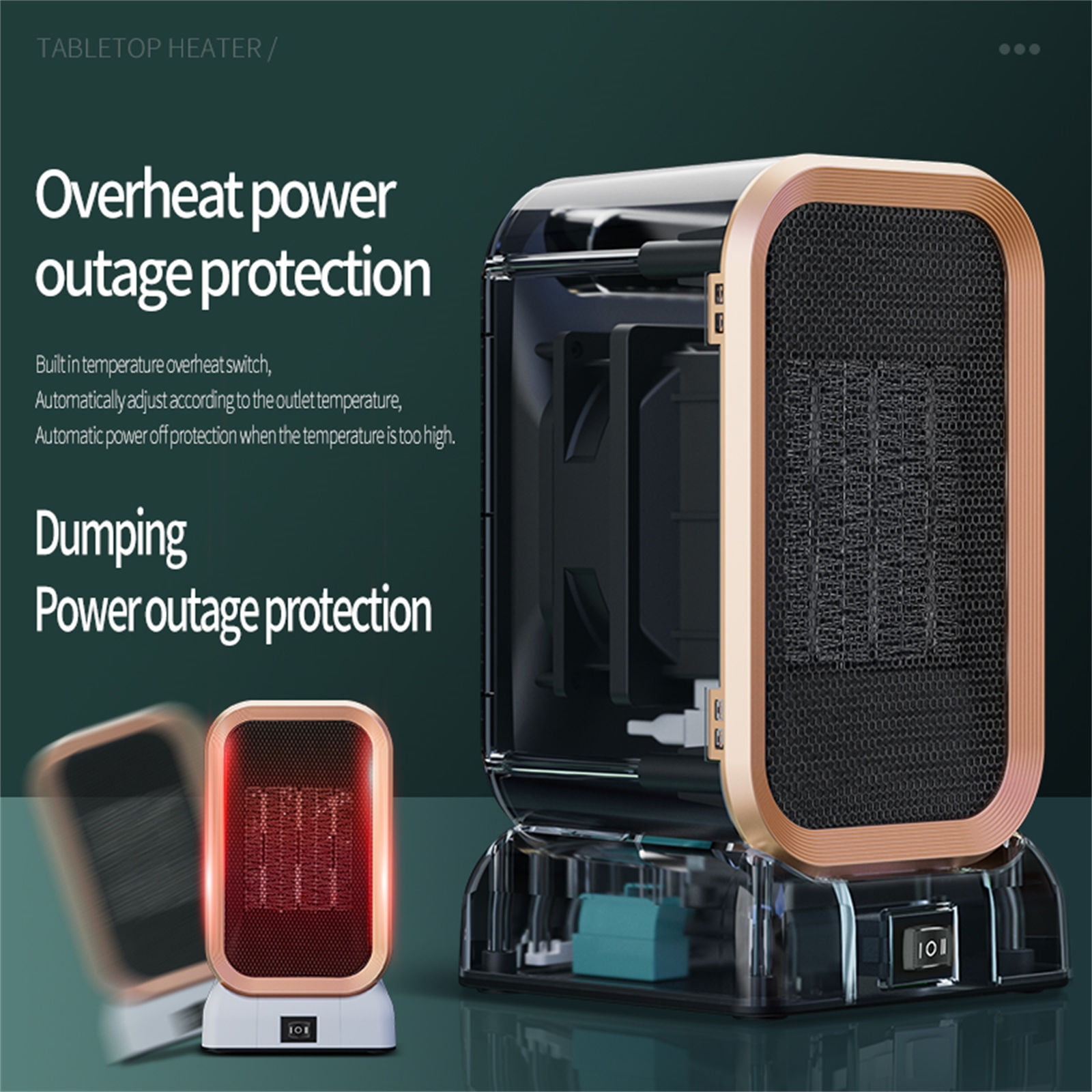 YZEGDCH Heater Clearance Heaters For Indoor Use, Portable Electric Heaters for Indoor Use, Overheating & Tip-Over Protection, Electric Heaters for Indoor Use Large Room, Bedroom, Today's