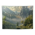 thumbnail image 5 of Shiartex Fantasy World Tapestry, Mountain Forest Lake Landscape Tapestries, Wilderness Sunshine Nature Waterfall Tapestry for Bedroom Living Room Warm  Painting, 5 of 6