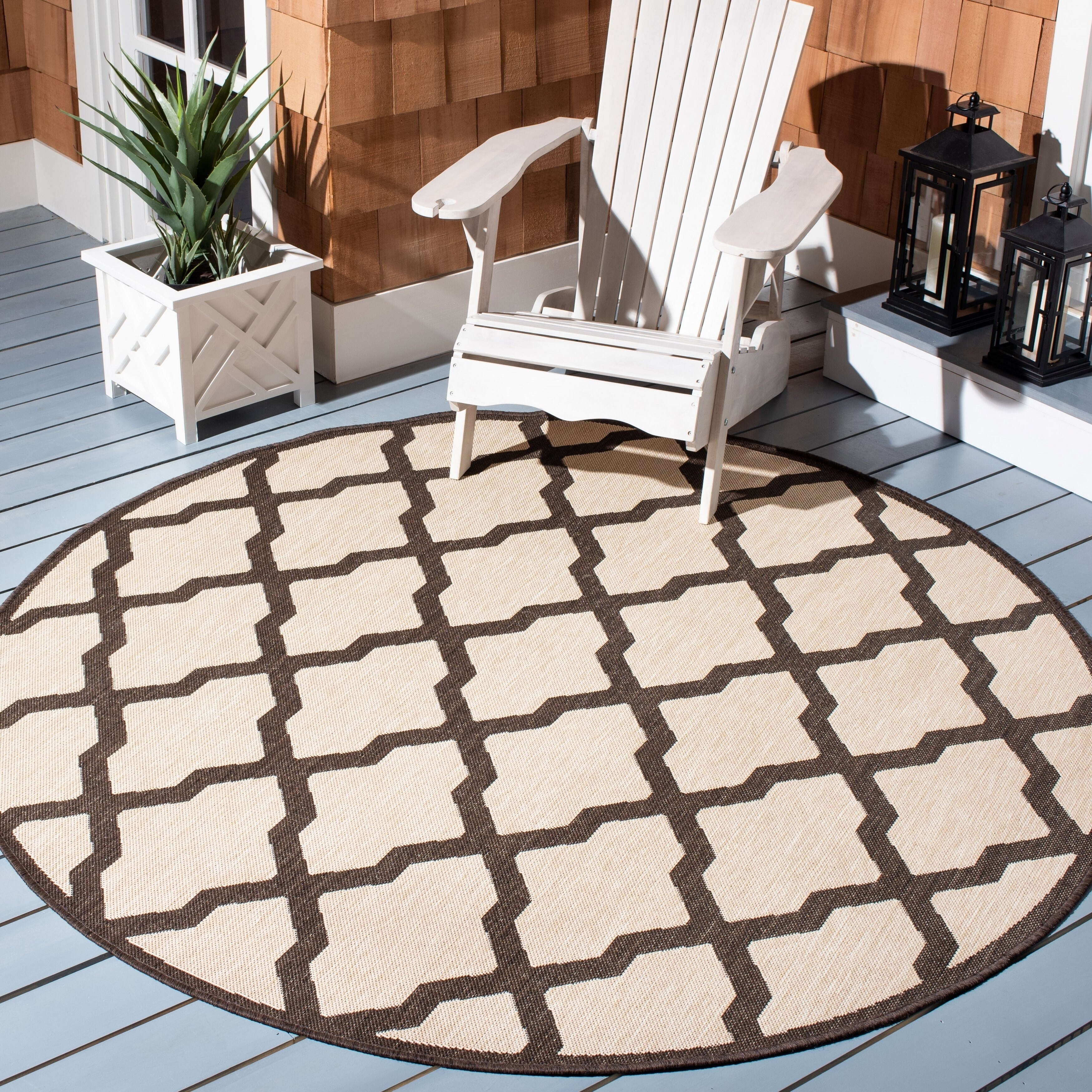 Safavieh Beach House Loraine Trellis Indoor/Outdoor Area Rug or Runner