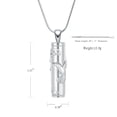 thumbnail image 2 of Cremation Jewelry Hummingbird Urn Ashes Necklace for Women Men Cylinder Vial Ashes Keepsake Memorial Urn Jewelry Ashes Holder, 2 of 6