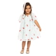 thumbnail image 2 of Wonder Nation Toddler Girls Cherry Print Dress with Short Sleeves, Sizes 12M-5T, 2 of 9