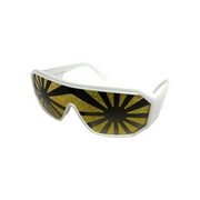 White Frames Gold and Black Starburst Sunglasses Macho Man Randy Savage Costume