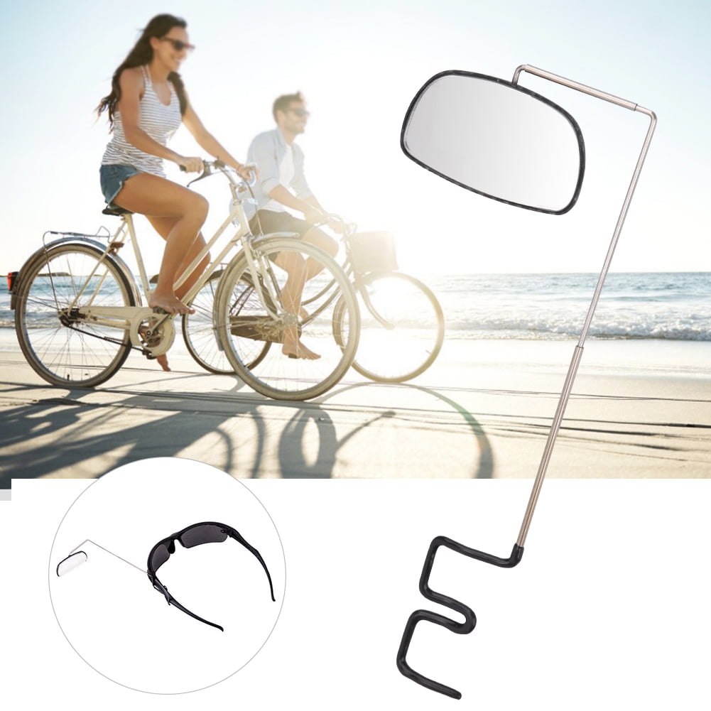 Bike bicycle riding mirror helmet mount rearview rear view eyeglass TEUSJKUS 