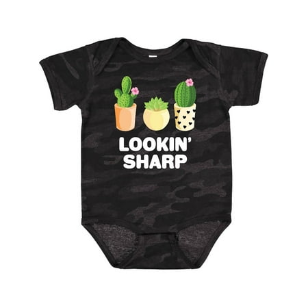 

Inktastic Lookin Sharp with Cacti and Succulent Gift Baby Boy or Baby Girl Bodysuit