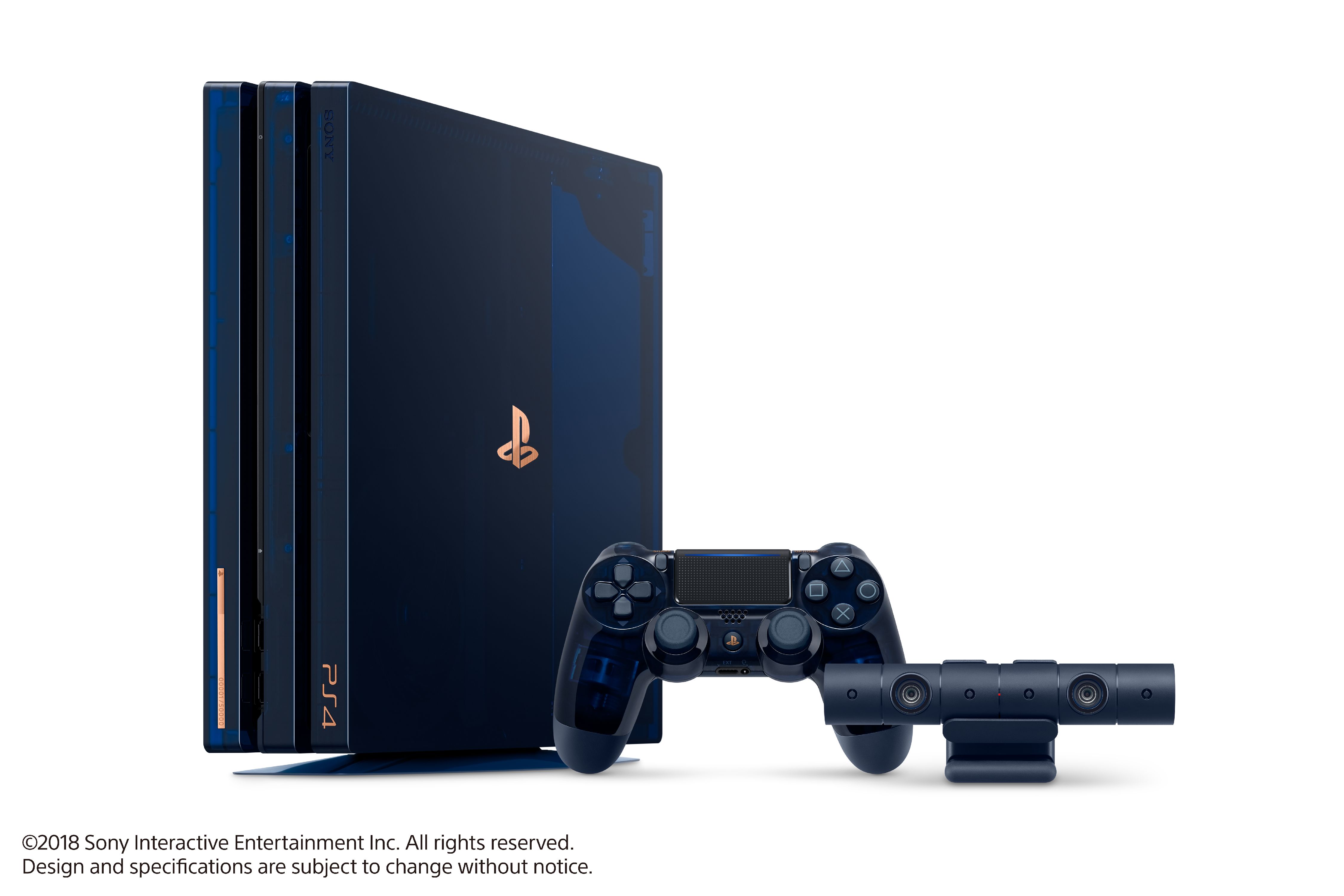 Sony PlayStation 4 Pro 500 Million Limited Edition Console, Translucent, 3303229