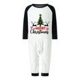 thumbnail image 2 of Family Matching Christmas Pajamas, Christmas Tree Letter Print Long-Sleeved Tops + Plaid Pattern Trousers Sleepwear Outfits, 2 of 9