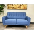 thumbnail image 1 of ViscoLogic MOCA Contemporary New Mid-Century Tufted Style Fabric Upholstered Modern Living Room Sofa, 1 of 5
