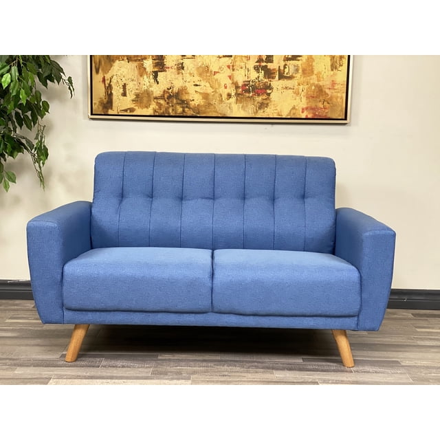 ViscoLogic MOCA Contemporary New Mid-Century Tufted Style Fabric Upholstered Modern Living Room Sofa
