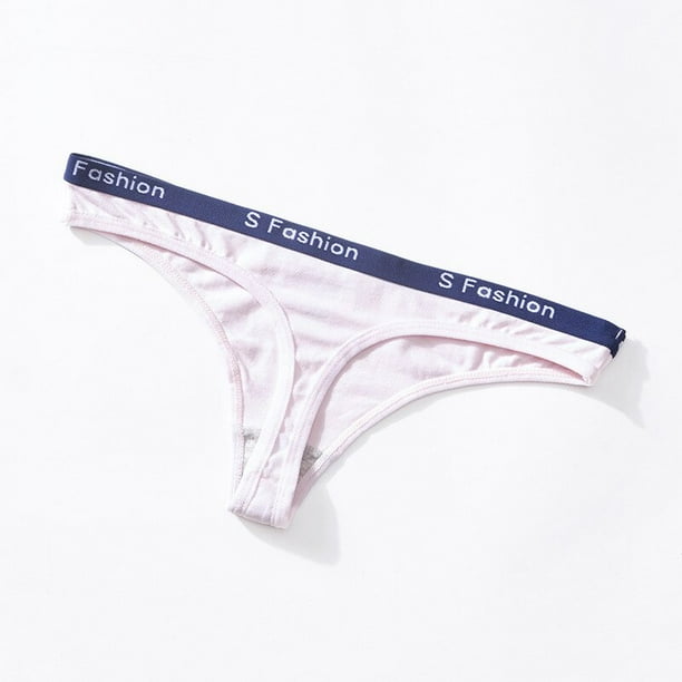 TrowBridge-tangas con letras para mujer, bragas simples, ropa interior de algodón deportiva, lencería Sexy, cómoda, calzoncillos