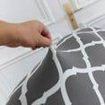 thumbnail image 3 of Protecteur de Meuble 4 Pcs, Étui Inclinable à Carreaux Rayés avec Poches, Housse de Fauteuil Inclinable 1 Place avec Bas Élastique, 3 of 13