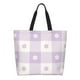 thumbnail image 1 of Disketp Floral Purple Buffalo Plaid Bolsa Tote Estampada para Mujer, Bolso de Hombro y de Mano para Compras y Viajes, 1 of 8