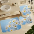 thumbnail image 6 of Sunflower 4 Piece Shower Curtain Sets, with Non-Slip Rugs, Toilet Lid Cover And Bath Mat, for Bathroom Decor Set, 6 of 8