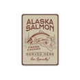 thumbnail image 2 of Alaska Salmon Novelty Sign, Metal Wall Decor - 10x14 inches, 2 of 4