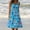 Blue plus size boho midi dress a1, variant on Uscallm Women Summer Plus Size Round Neck Sleeveless Boho Color Block Flowy Midi Dresses for Beach Casual Vacation Party Sundresses, Pink 3XL