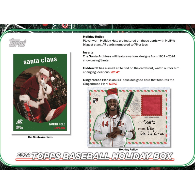 2024 MLB Topps Holiday Baseball Mega Box! - Walmart.com