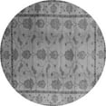 thumbnail image 1 of Ahgly Company Indoor Round Oriental Gray Industrial Area Rugs, 7' Round, 1 of 4