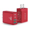 thumbnail image 1 of Bloque de carga USB C, paquete de 2 unidades, Aminu, 40 W, 4 puertos, carga rápida, 1 of 7