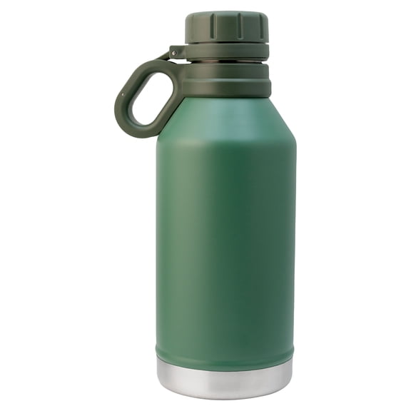 Termo Nuvó de Acero Inoxidable con Doble Pared, Termo Acabado Mate con Tapa Tipo Rosca y Agarradera, Capacidad 1.2L, Color Verde