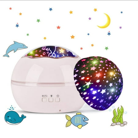 

Starry Sky Projector Night Light Lamp 4 In 1 Led Star Projector Light 8 Color Modes Night Light for Kids Bedroom Decoration