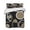 Brown, variant on Quilts Full Size, Black Red Soft Comforter Bedding Set for Bed, White Circle Geometric Abstract Texture Lightweight Quilted Bedspread with Pillow Cover(2 Pieces) for All Season, 78x90 Inch