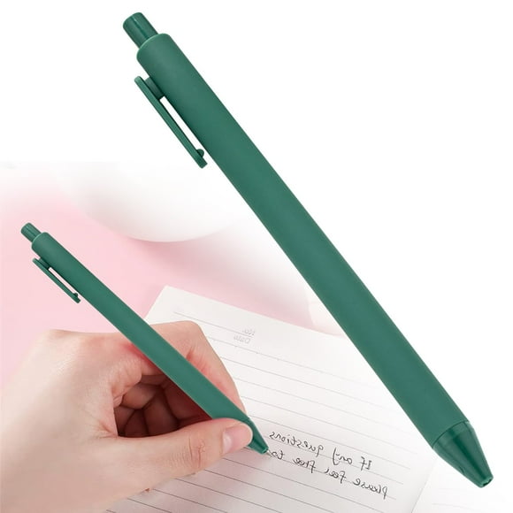Goohae Stylo à Bille Rétractable, 1.0Mm Pointe Moyenne pour une Expérience d'Écriture Confortable, Vert