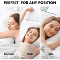 thumbnail image 2 of Bed Pillows King Size Set of 2 Goose Feather Down Pillow for Sleeping Decorative Pillows for Back, Stomach or Side Sleepers 20x36, 2 of 6