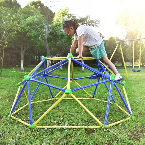 Kids Climbing Dome Jungle Gym - 6 ft Geometric Playground Dome Climber ...