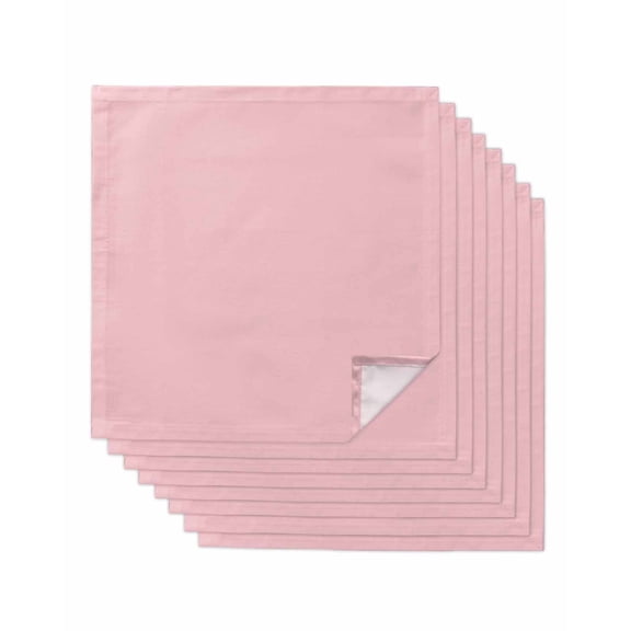 Pink Cloth Napkins Washable Set of 8, Farmhouse Pink Decor Reusable Dinner Table Napkins Cloth Bulk for Weddings Kitchen Restaurants Hotel Events Parties 20 x 20 Inch