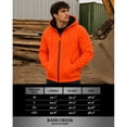 thumbnail image 7 of Bass Creek Outfitters Mens Work Hoodie Sherpa Fleece Lined Heavy Duty Zip Up Work Sweatshirt for Men, 7 of 7