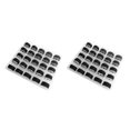 thumbnail image 4 of Ounissouiy 25 unidades/juego de hilos de bordar para coser, hilos de bobina preenrollados para manualidades DIY con caja de almacenamiento negro 2piezas Ounissouiy CBP011109, 4 of 5