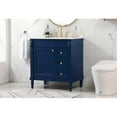 thumbnail image 2 of Elegant Lighting VF31832BL Bennett 32" Free Standing Single Basin Vanity Set - Blue, 2 of 8