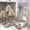style-84, variant on 4 Piece Shower Curtain Sets Shower Curtain Set with Non-Slip Rugs Toilet Lid Cover And Bath Mat Swallows And Wisteria Waterproof Fabric Bath Curtains Animal Bird Farmhouse for Bathtub Decor