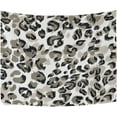 thumbnail image 2 of Brown Leopard Print Tapestry Wall Hanging Tapestries Happy Colorful Hippie Psychedelic Art Polyester Carpet Wall Decorative for Living Room Bedroom 90x60inch Gift Decor, 2 of 7