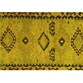 thumbnail image 1 of Ahgly Company Machine Washable Indoor Rectangle Abstract Yellow Contemporary Area Rugs, 2' x 3', 1 of 4
