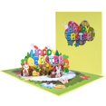 thumbnail image 1 of Juego de tarjetas de felicitación con perro Corgi de Pascua en 3D, accesorios para tarjetas de escritura a mano, 1 of 4