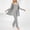 Gray, variant on Women's Pajama Sets Plus Size Solid Color Casual Loose Three-Piece Pajama Set