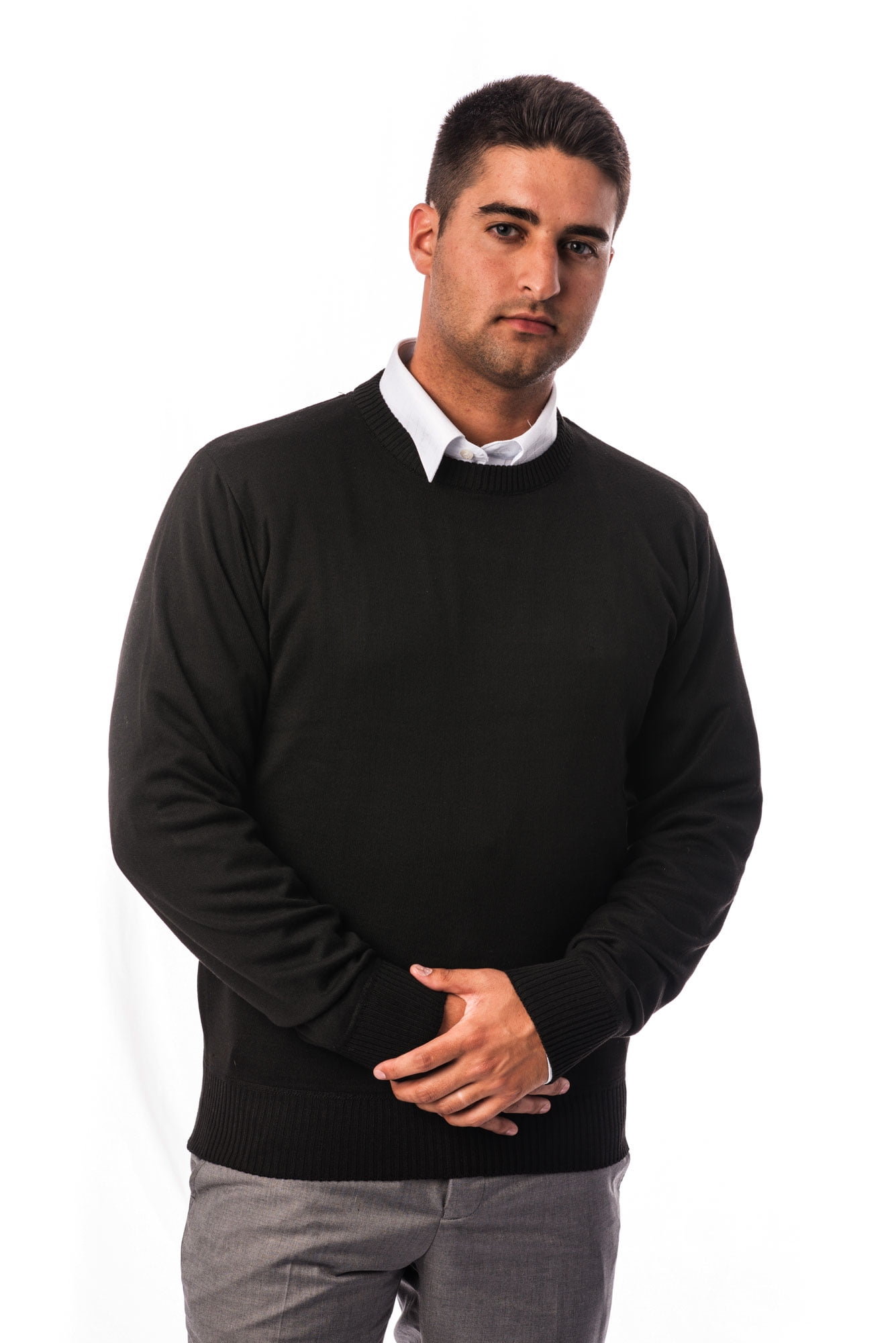 mens black nike crew neck sweater