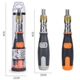 thumbnail image 5 of Blukids 10 in 1 Multi-angle Ratchet Screwdriver Professional Tools, 180° Multi-angle Rotation Screwdriver, A Great Screwdriver Solves Most Repair/Disassembly Problems(Orange), 5 of 6