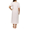thumbnail image 4 of Women's Calida 33400 Soft Cotton Short Sleeve Night Shirt Gown (Light Blue L), 4 of 4