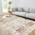 thumbnail image 2 of Hasoo 8' x 10' Area Rug for Living Room Vintage Anti-Slip Rug Washable Carpet for Bedroom, Light Brown, 2 of 6
