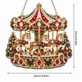 Christmas Lighted Hanging Ornament,9.84 Inch Finished Pearl Diamond Art ...