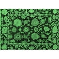 thumbnail image 1 of Ahgly Company Indoor Rectangle Oriental Emerald Green Traditional Area Rugs, 4' x 6', 1 of 4